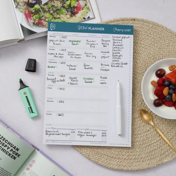 Meal Planner Pad Perfect Planner Company