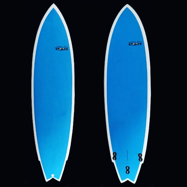 6′ 10″ PW Shortboard Fish, King Mack Perfect Wave