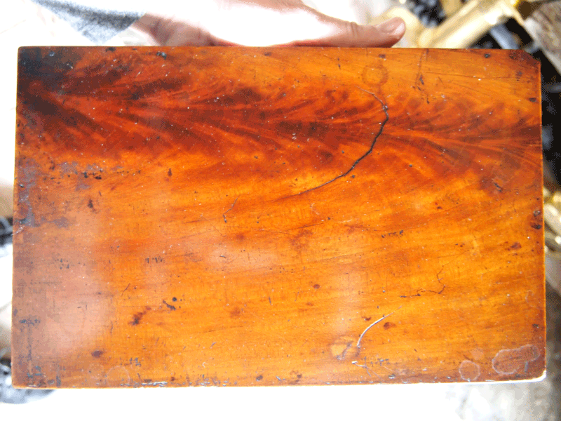 Mahogany Faux Wood Paint Swedish Tall Clock Restoration Project