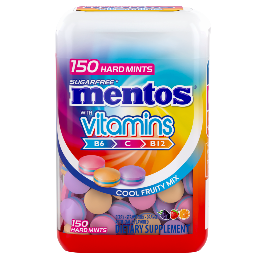 Perfetti Van Melle Introducing Mentos Hard Fruity Mints with Vitamins