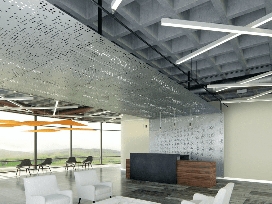 Perforated Metal Ceiling Tiles Dongfu Perforating