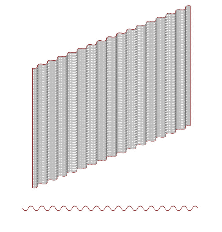 Perforated Corrugated Metal Panels and Screen Dongfu Perforating