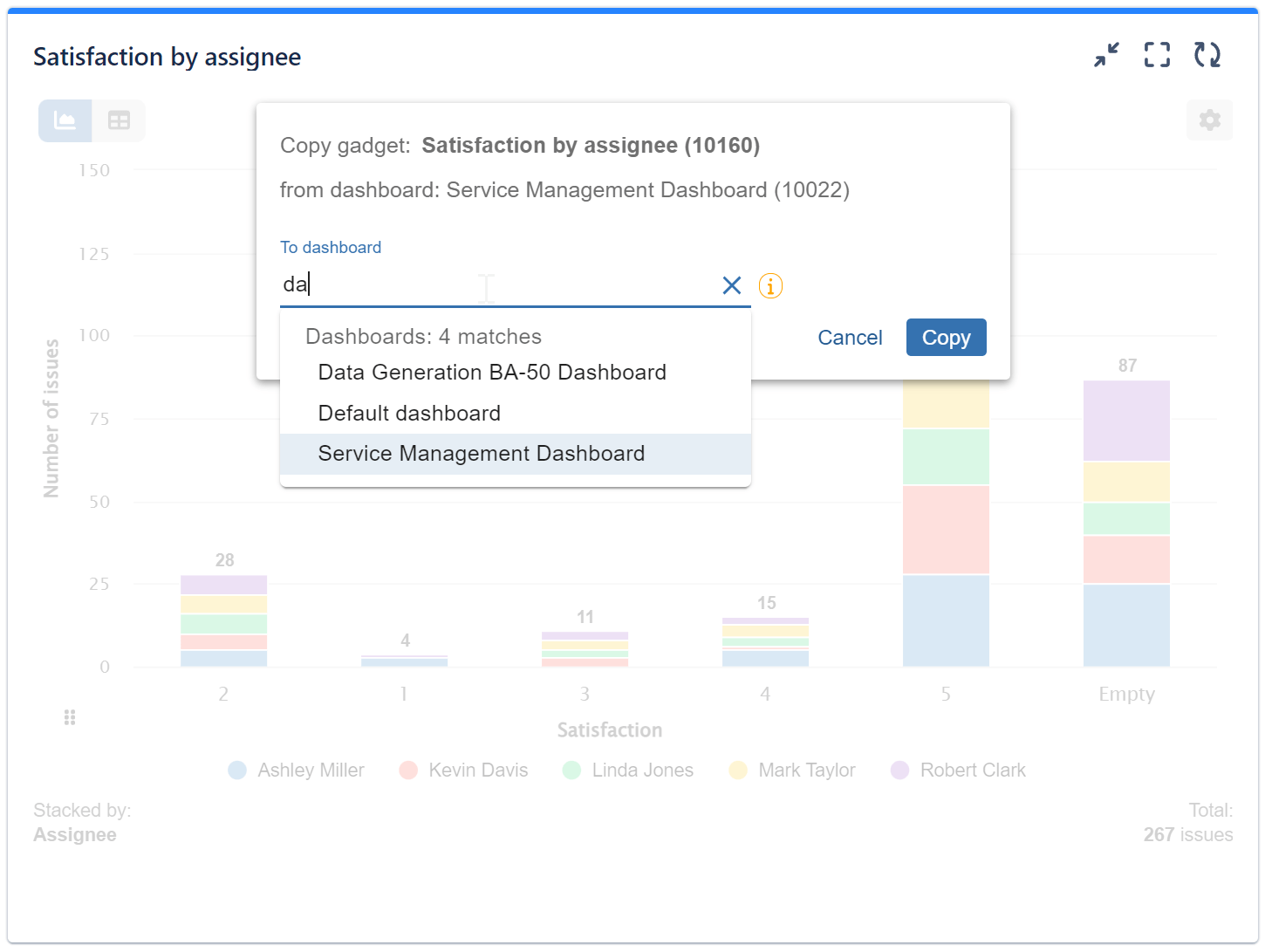 Import / Export Dashboard Gadget configuration