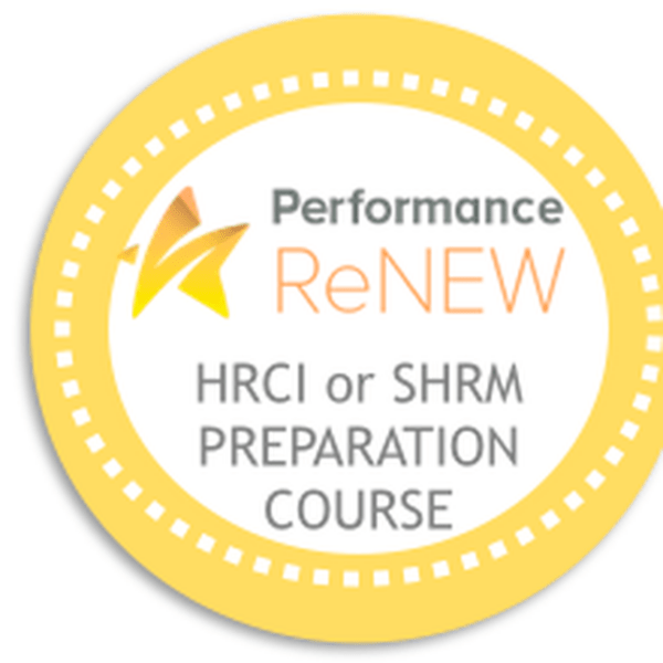 HR Certification Self Study Performance Renew