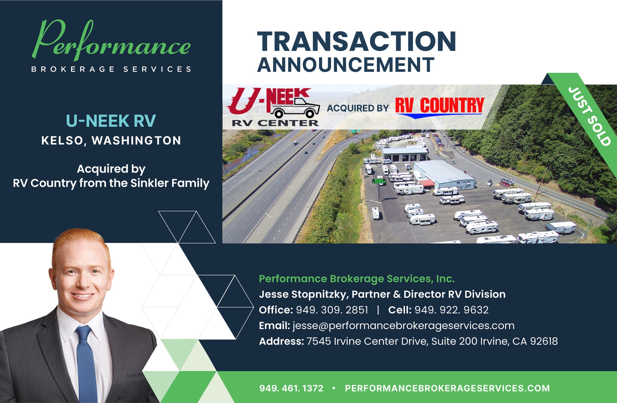 RV Country Acquires UNeek RV in Kelso, Washington Performance