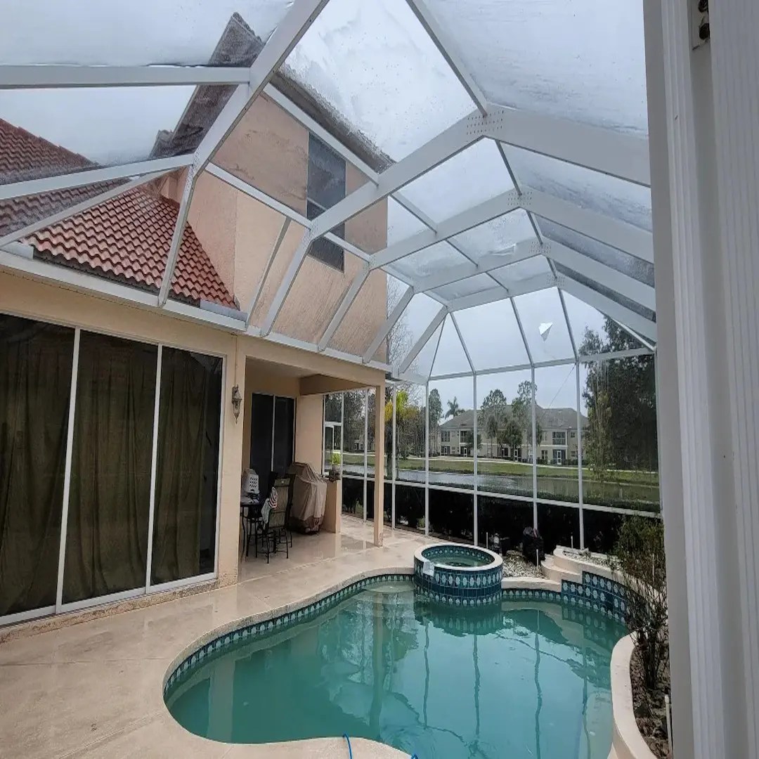 1 Pool Enclosure Power Washing Best Service & Quality