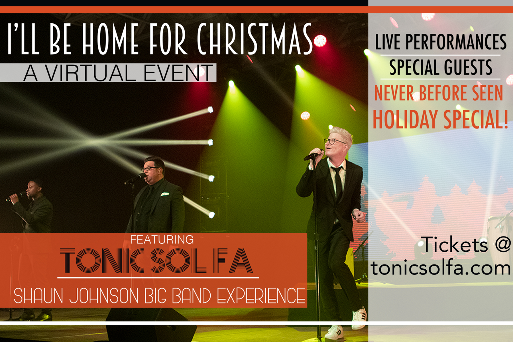 Tonic Sol Fa I’ll Be Home for Christmas VIRTUAL Tour Performing Arts