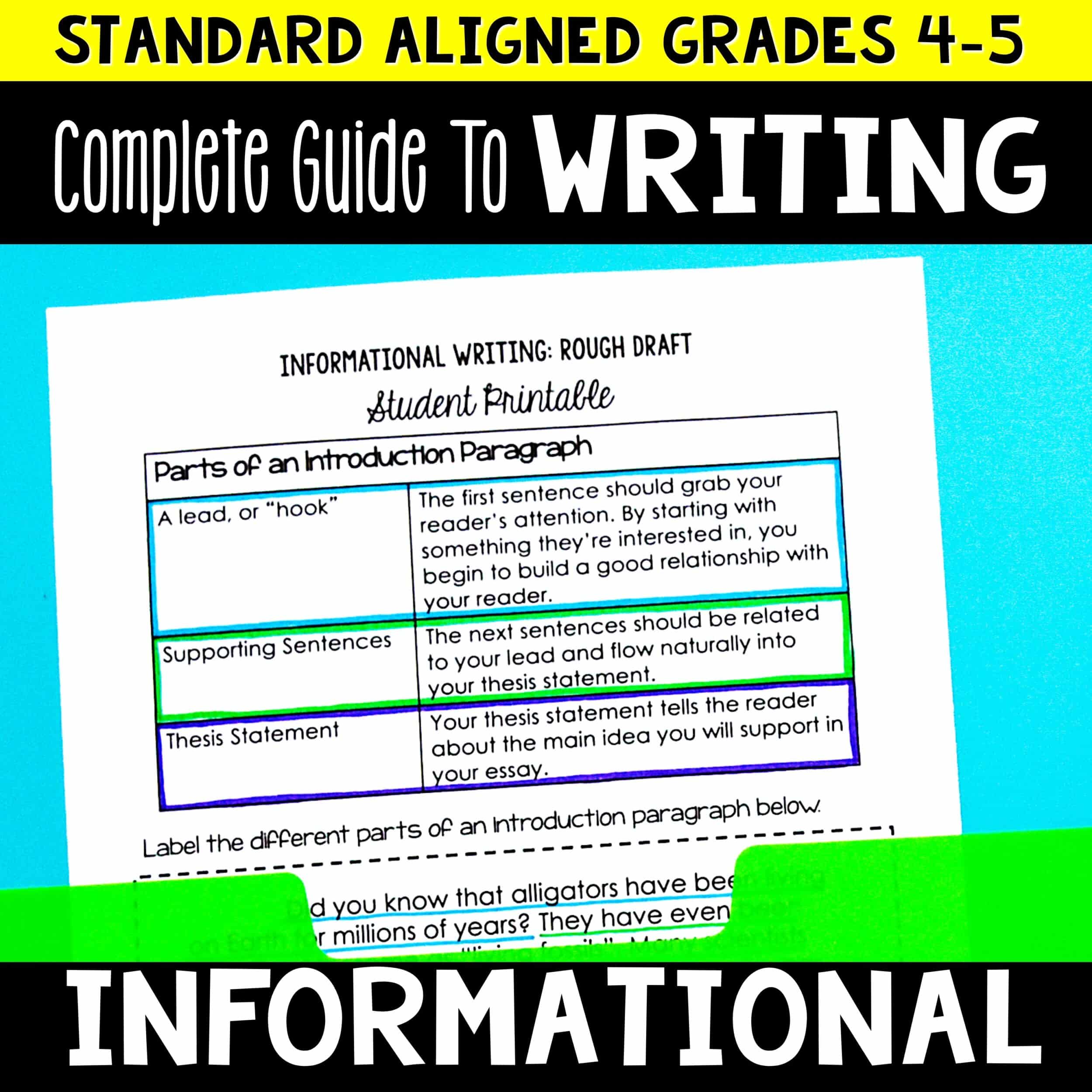 Informational Writing Complete Guide Grades 4-5 | Writing Lesson Plans