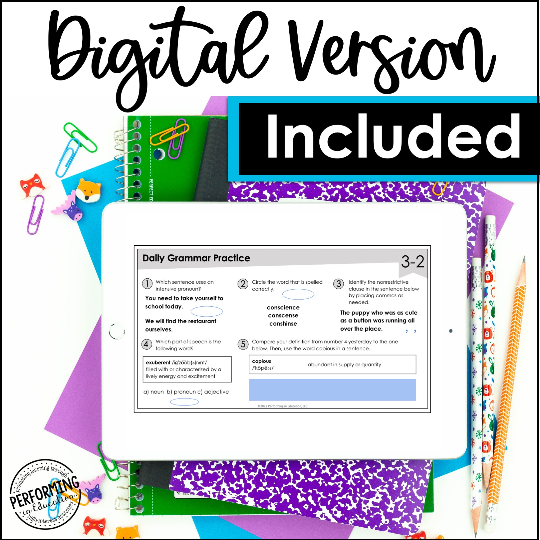 Daily Grammar Practice For 7th Grade | Year-Long Bundle | Spiral Review