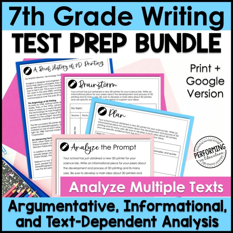 Quick Guide to Prepping Your Students for the Writing Test + Free Practice Prompts