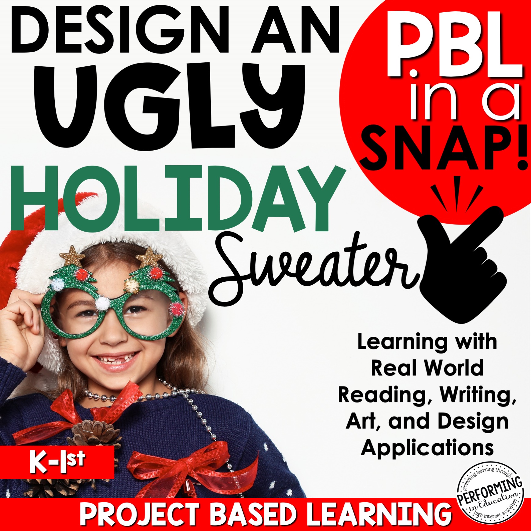 Christmas Project Based Learning Ugly Holiday Sweater Project Kinder1st