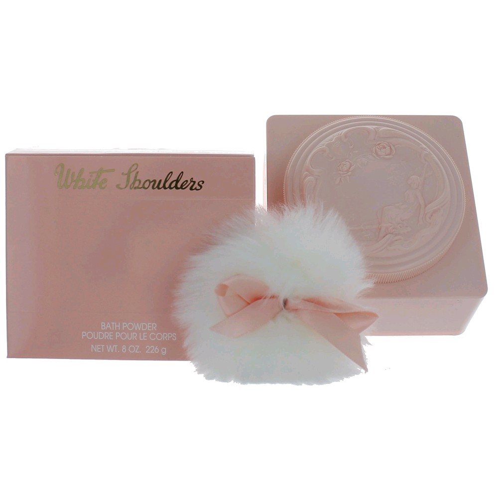 White Shoulders By Parfums International, 8 Oz Bath Powder For Women