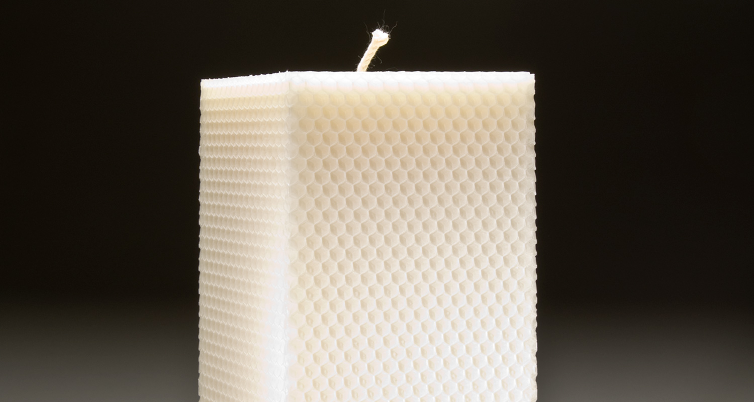 Square Beeswax Pillar Candles Perin Mowen