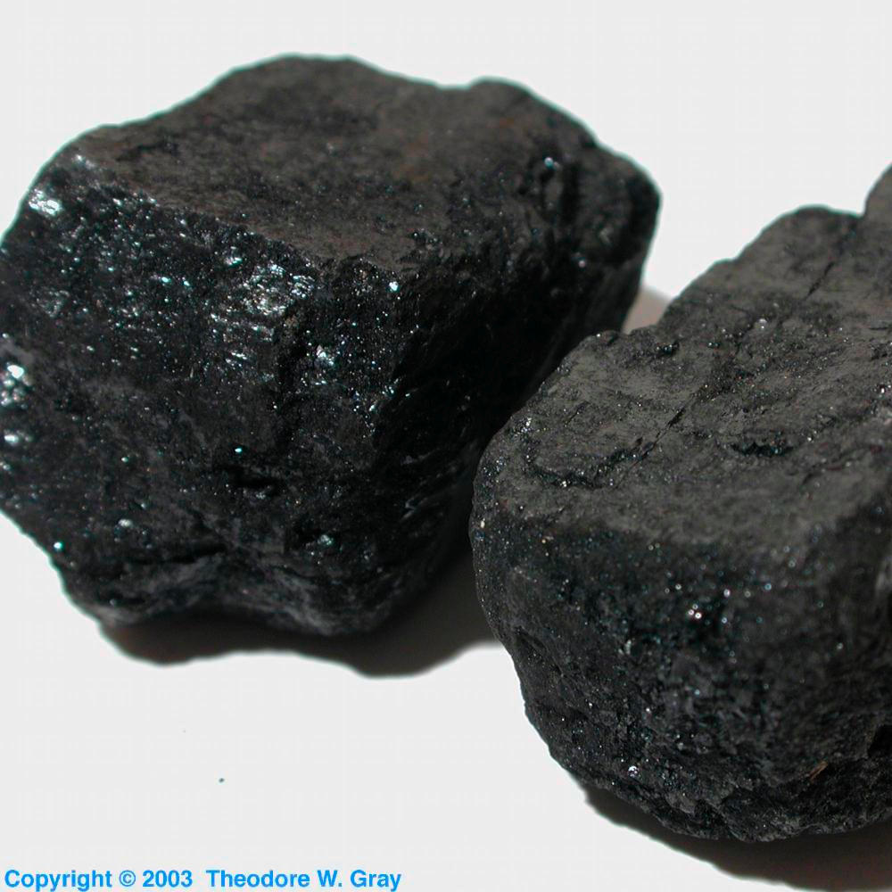Anthracite coal, a sample of the element Carbon in the Periodic Table