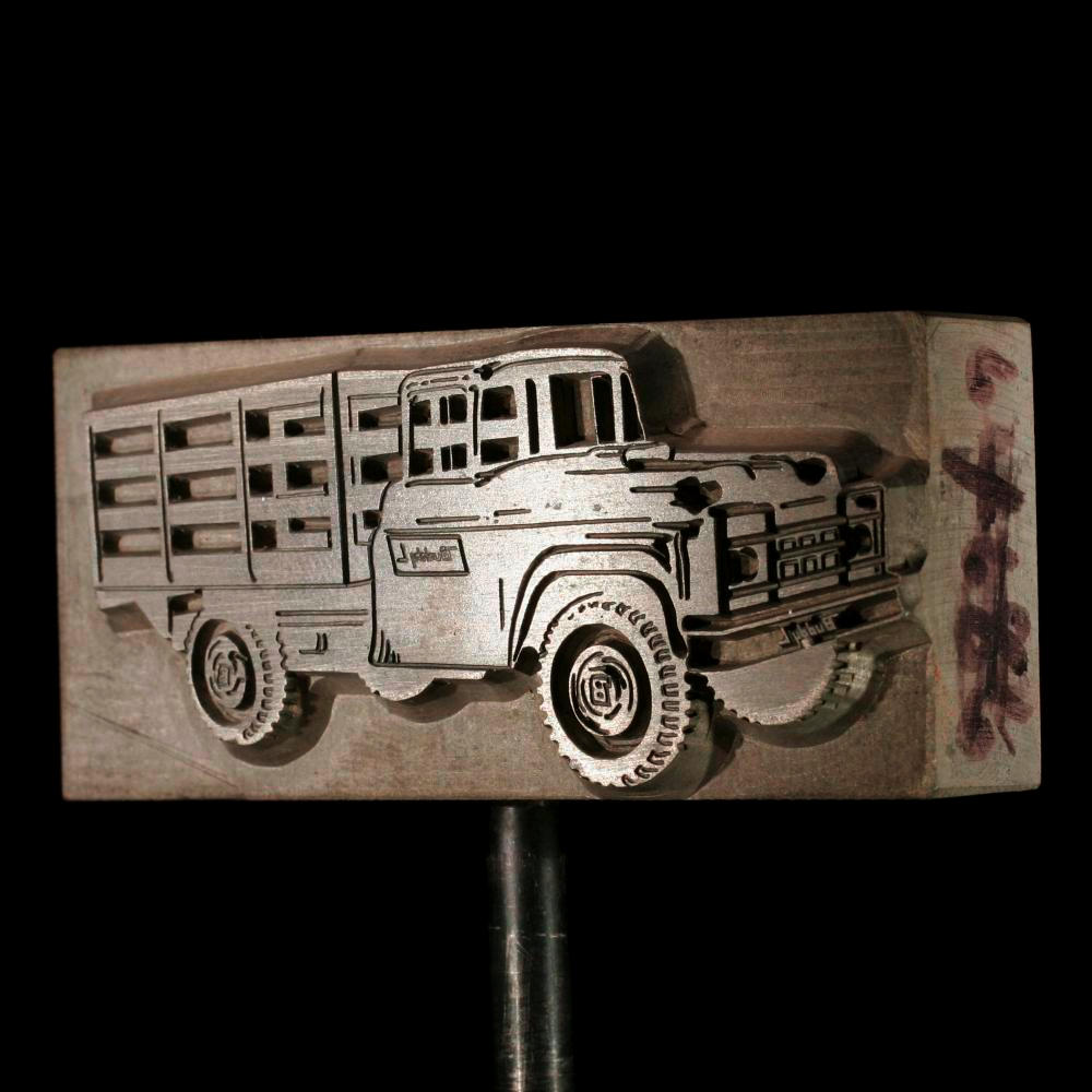 Hot stamp die, a sample of the element Magnesium in the Periodic Table