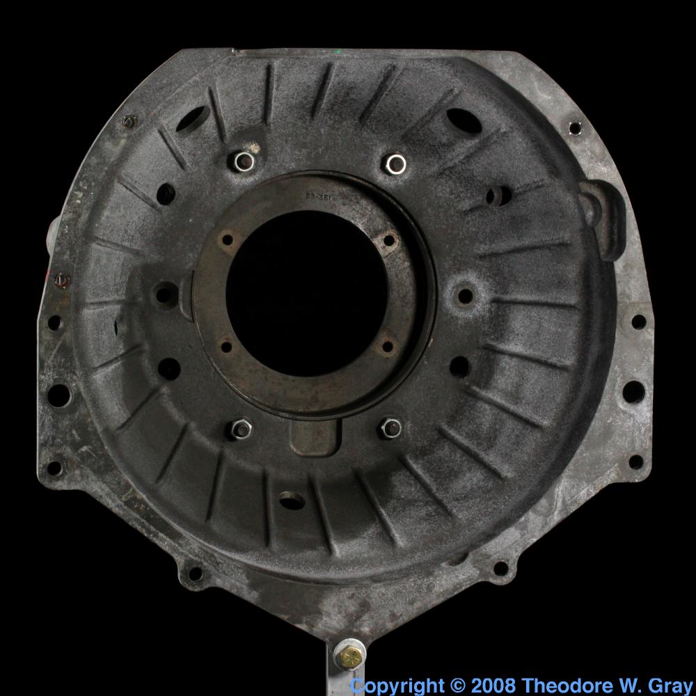 Magnesium bell housing, a sample of the element Magnesium in the