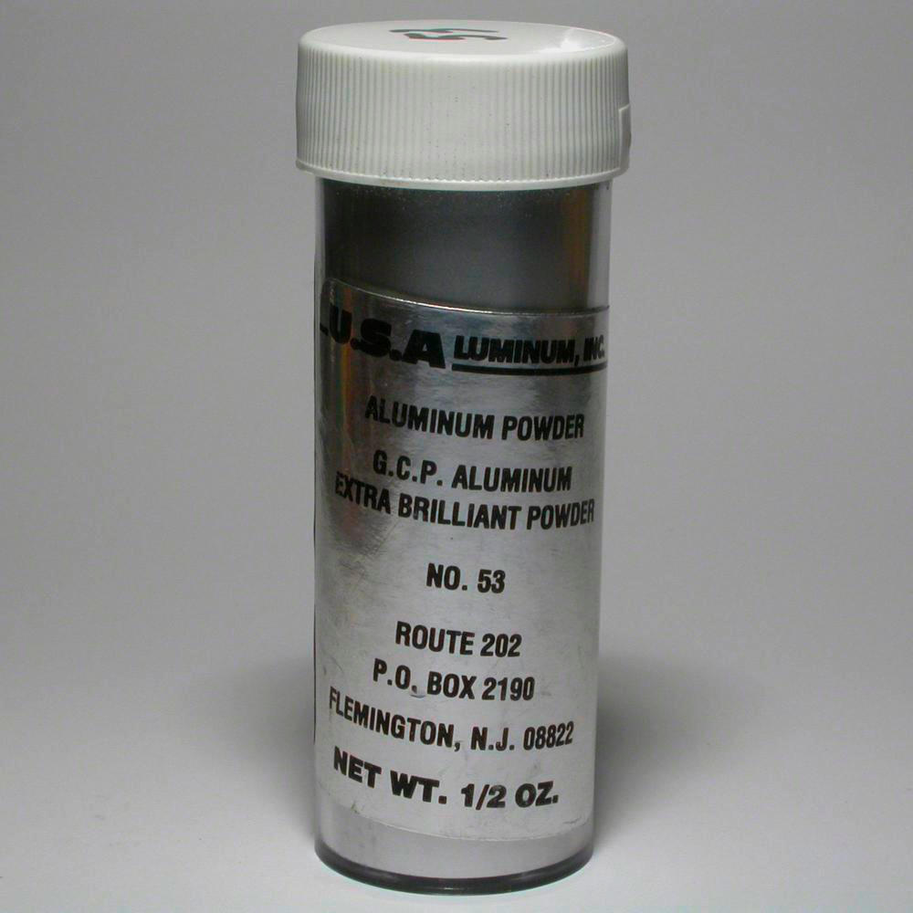 Aluminum powder for paint, a sample of the element Aluminum in the