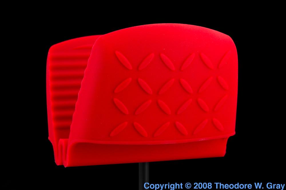 Silicone pot gripper, a sample of the element Silicon in the Periodic Table