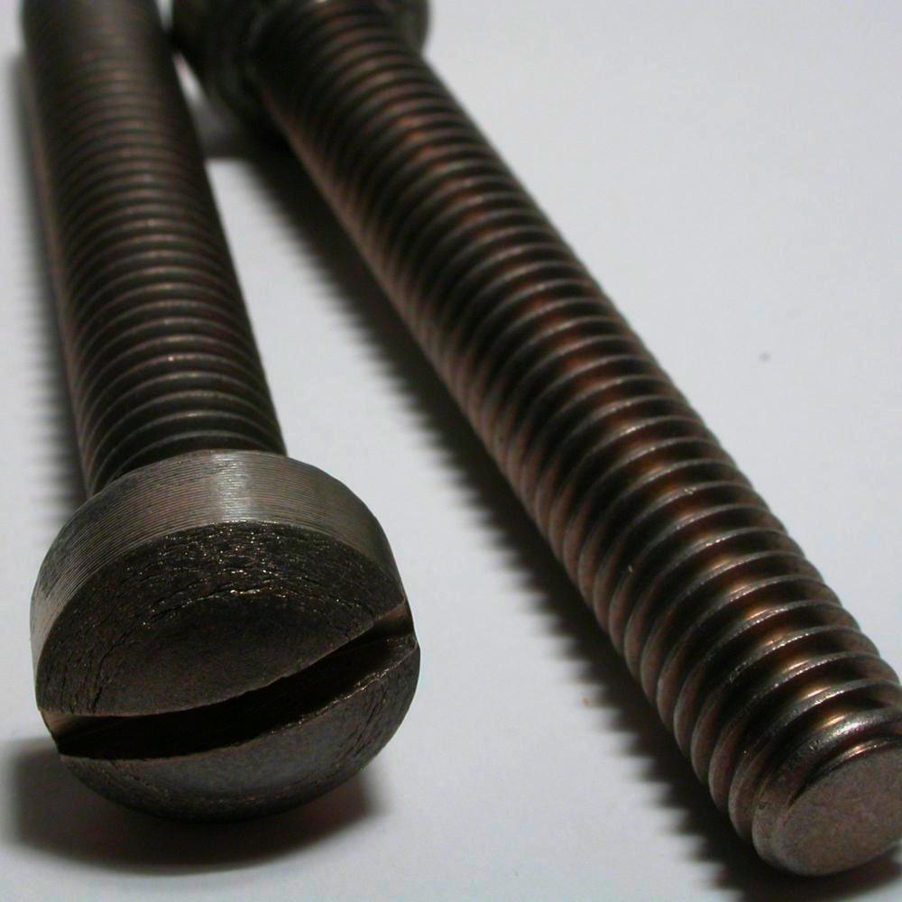 Titanium machine screws, a sample of the element Titanium in the