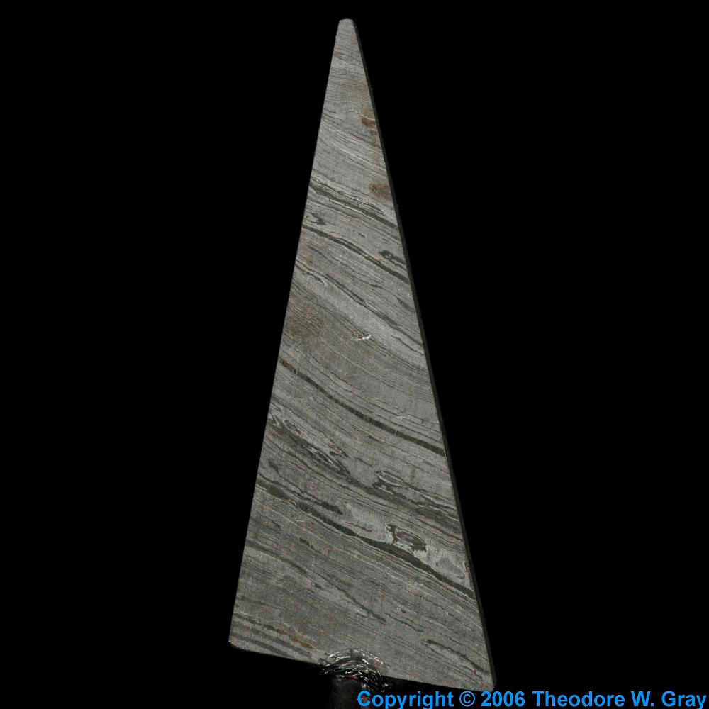 Damascus steel modern, a sample of the element Iron in the Periodic Table