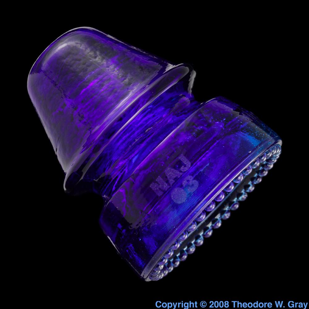 Cobaltglass insulator, a sample of the element Cobalt in the Periodic
