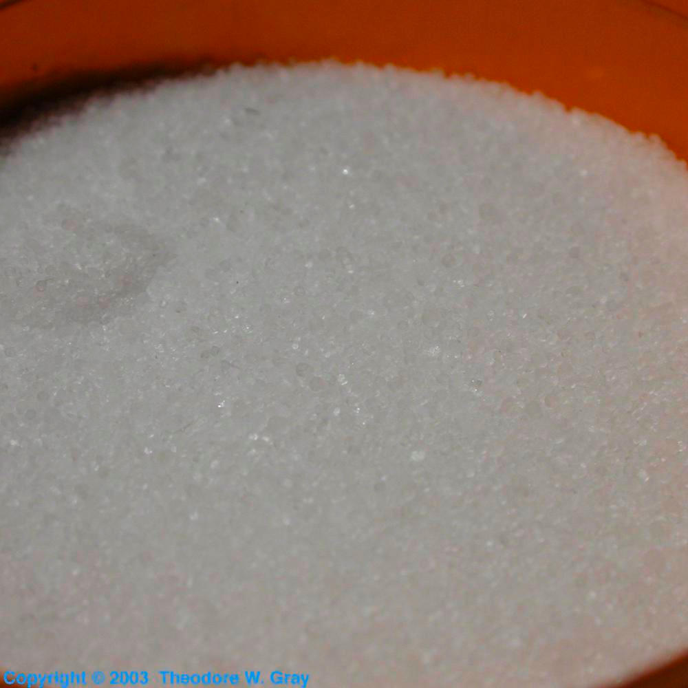 Hot tub salt NaBr, a sample of the element Bromine in the Periodic Table