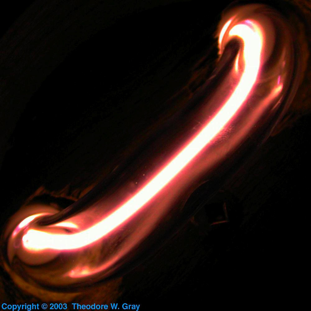 Mounted arc tube, a sample of the element Krypton in the Periodic Table