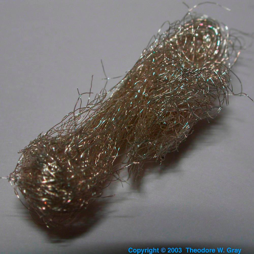 Wool, a sample of the element Silver in the Periodic Table