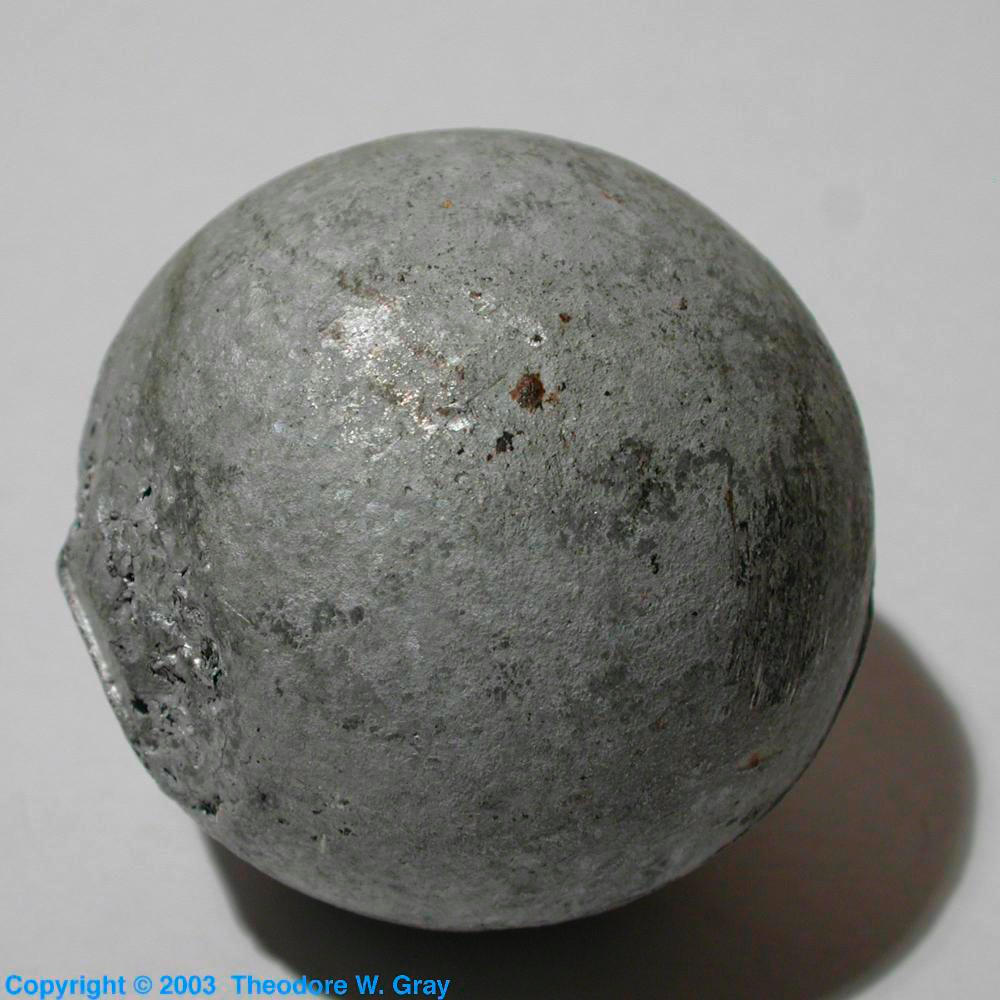 2 inch anode ball, a sample of the element Cadmium in the Periodic Table