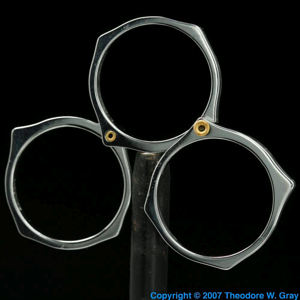 Tungsten carbide ring, a sample of the element Tungsten in the Periodic