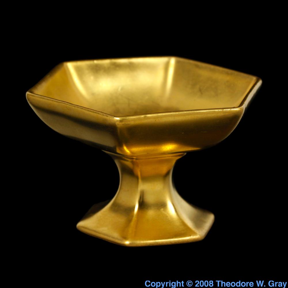 Healey Gold salt dish, a sample of the element Gold in the Periodic Table