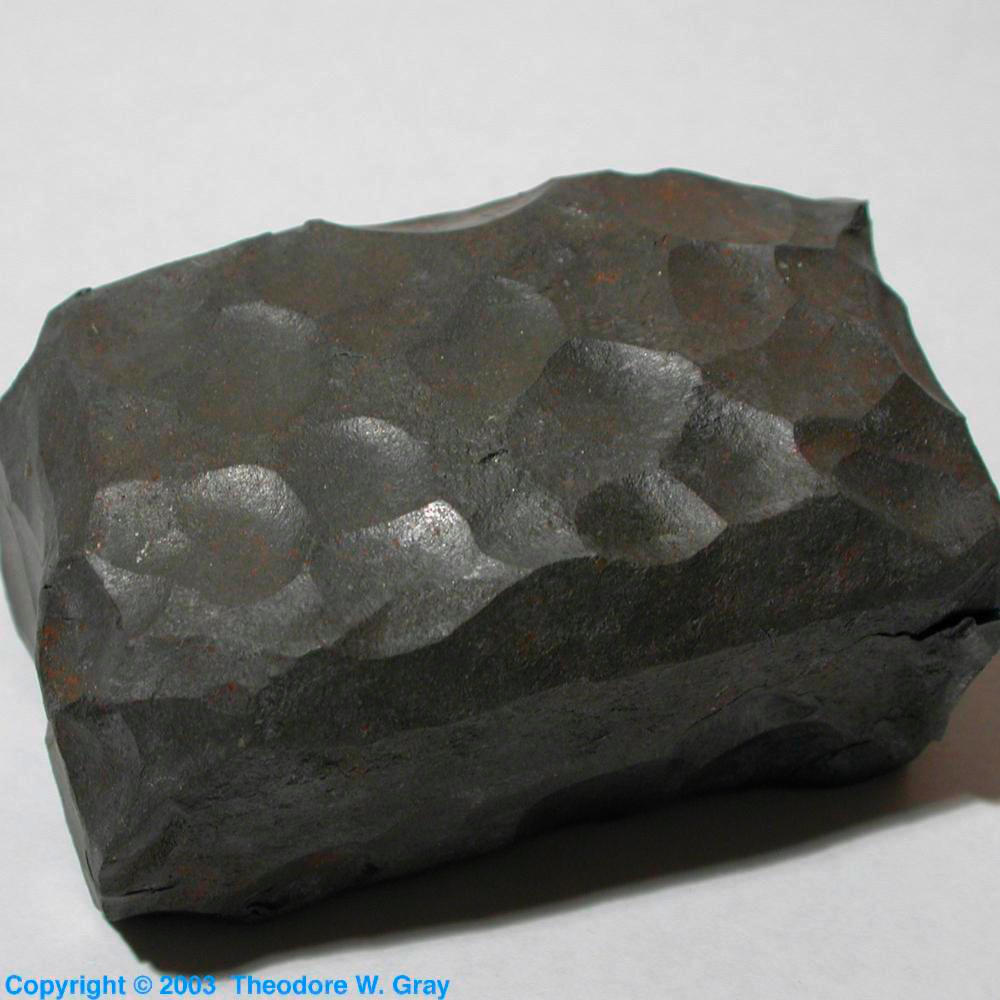 Plumbing lead, a sample of the element Lead in the Periodic Table