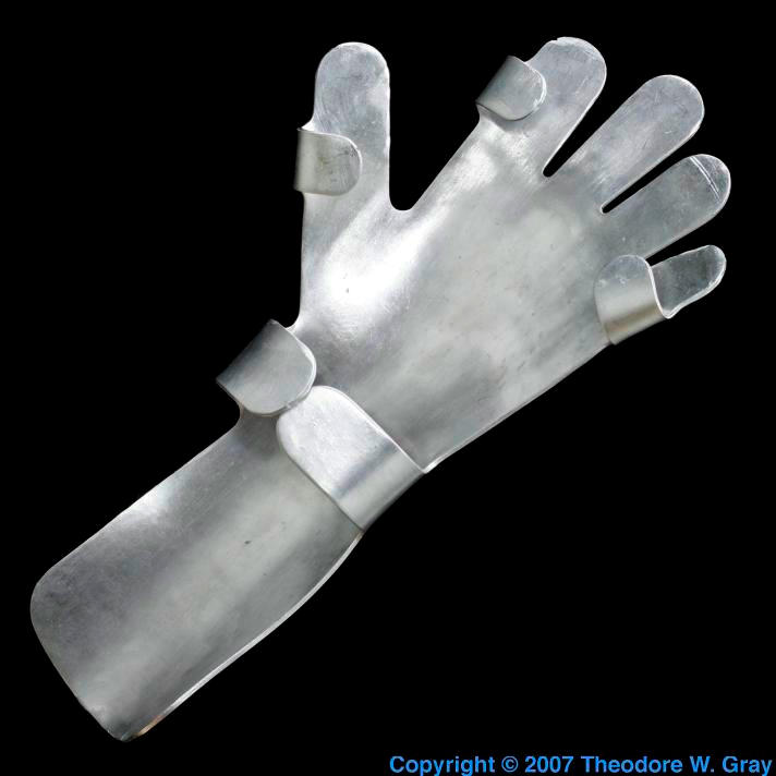 Lead hand, a sample of the element Lead in the Periodic Table