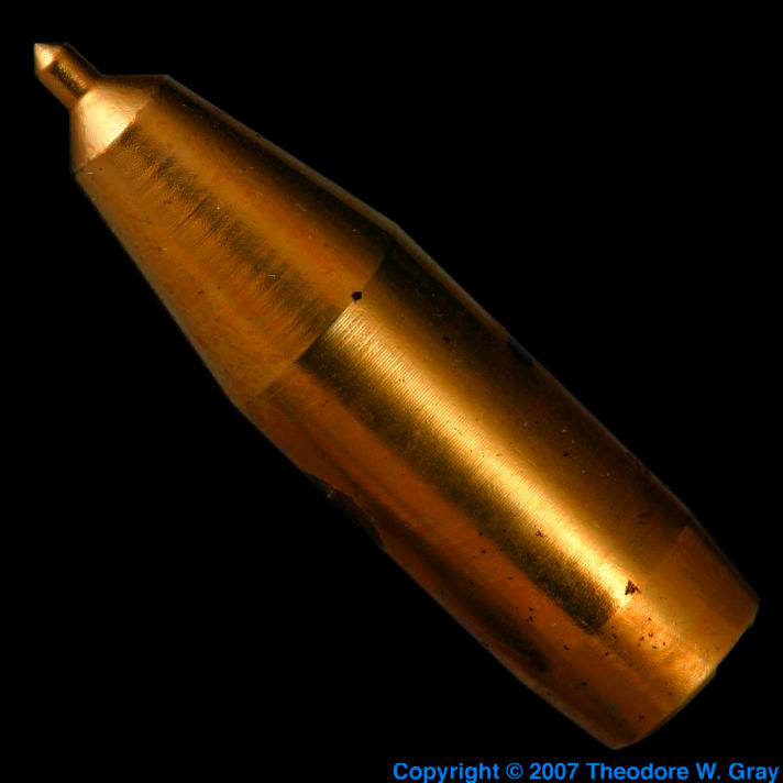 Depleted Uranium Projectile, a sample of the element Uranium in the