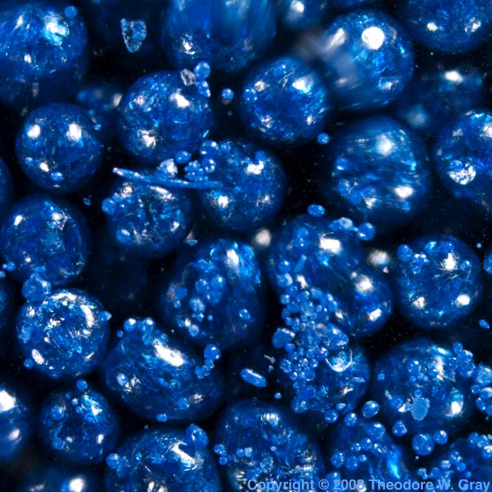 Cobalt Chloride, a sample of the element Cobalt in the Periodic Table