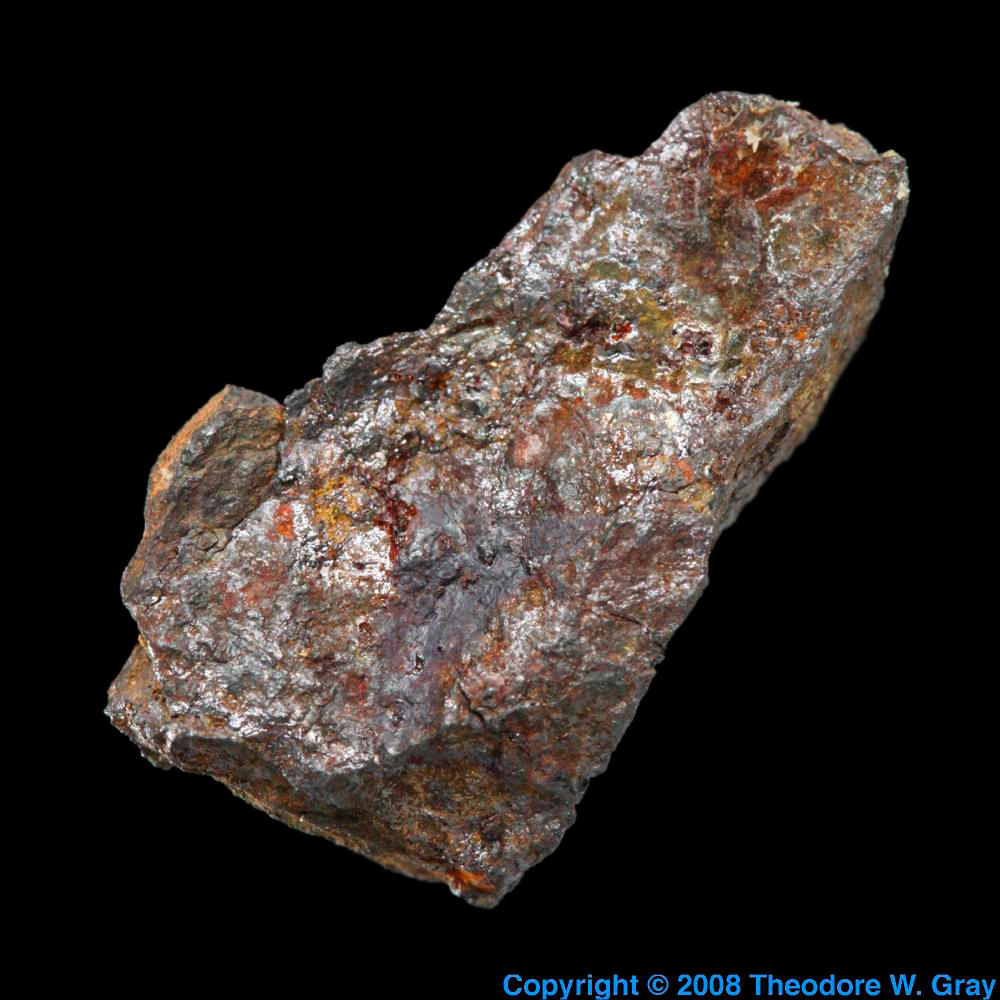 Native Iron from Jensan set, a sample of the element Iron in the