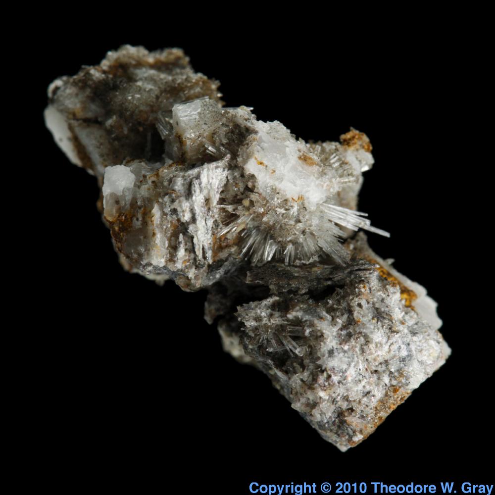 Aragonite, a sample of the element Calcium in the Periodic Table