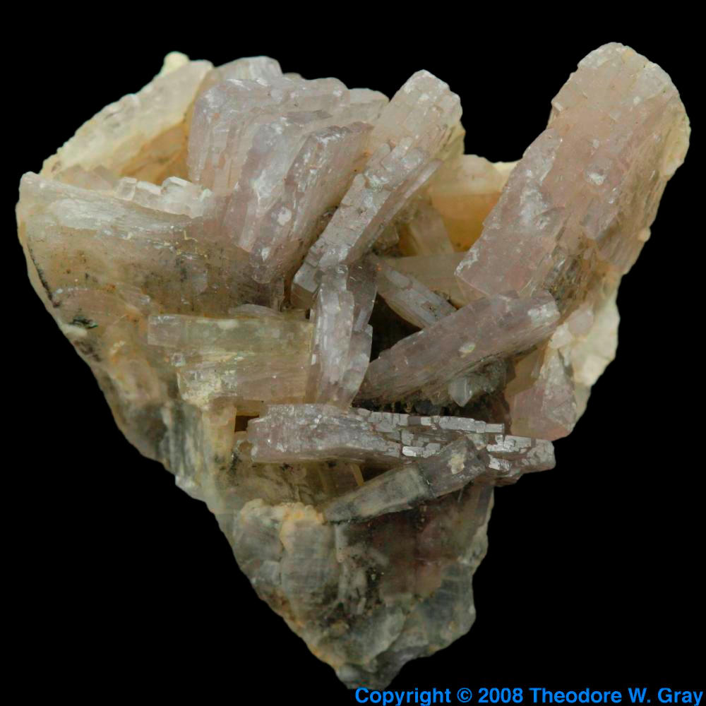Baryte, a sample of the element Barium in the Periodic Table