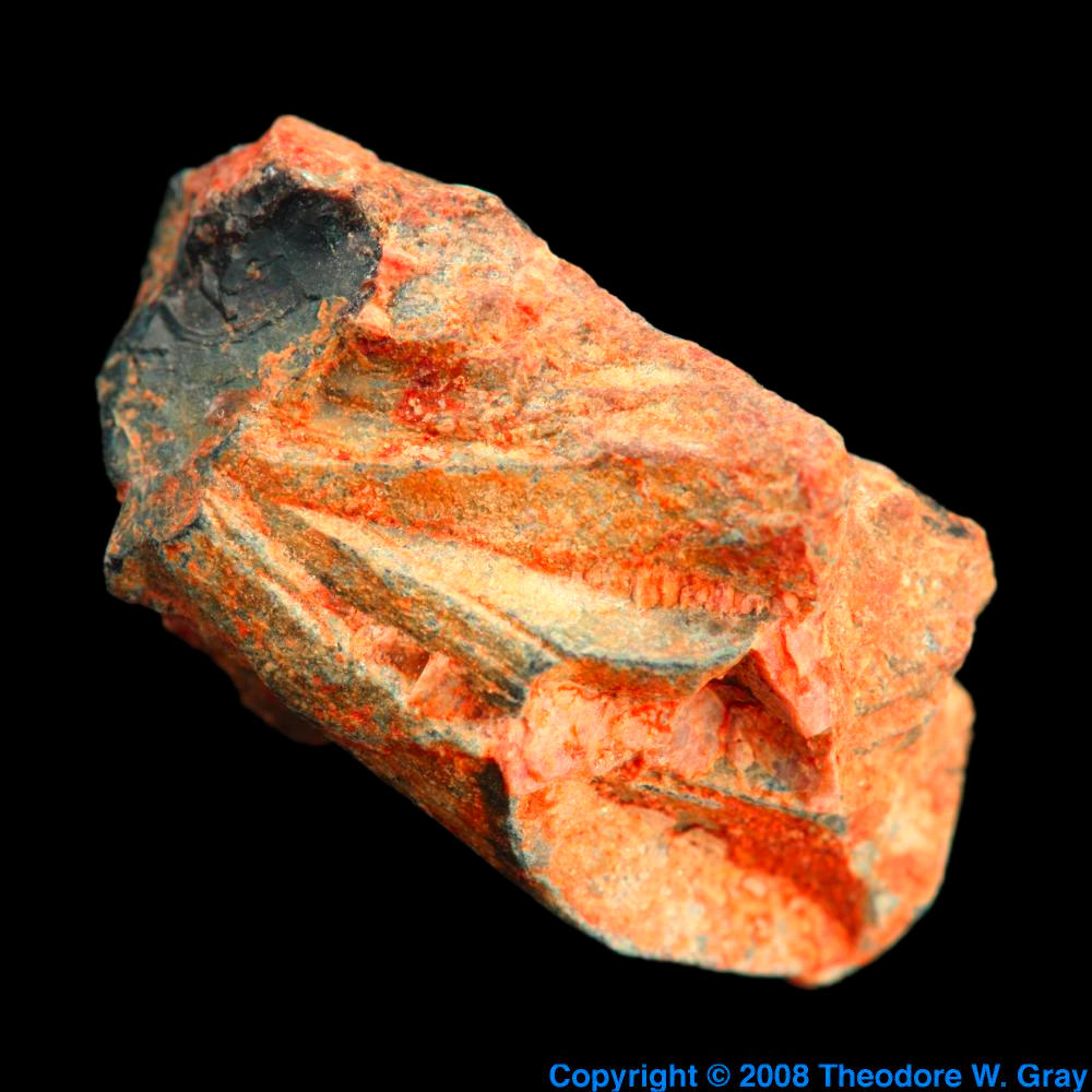 Euxenite, a sample of the element Uranium in the Periodic Table