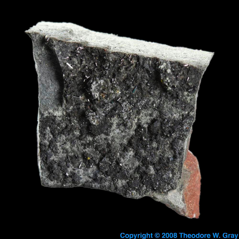 Native Selenium, a sample of the element Selenium in the Periodic Table