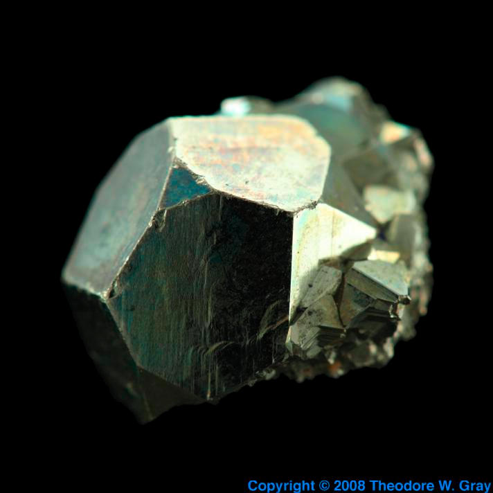Pyrite, a sample of the element Iron in the Periodic Table