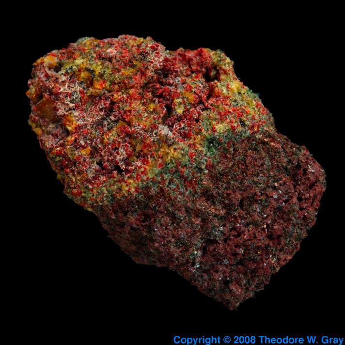 Yellow Pyroxene, a sample of the element Calcium in the Periodic Table