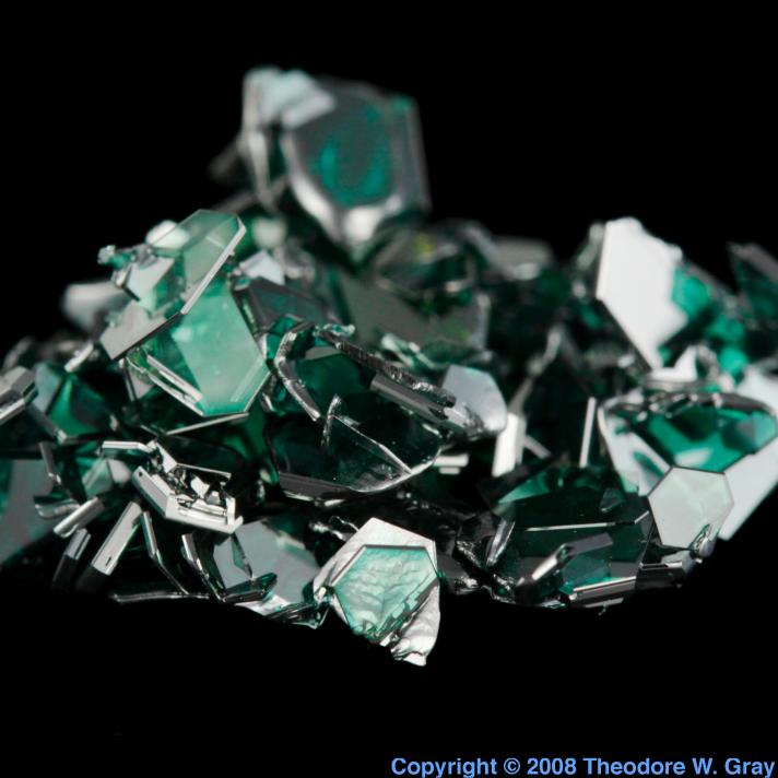 Silicon Carbide crystals, a sample of the element Silicon in the