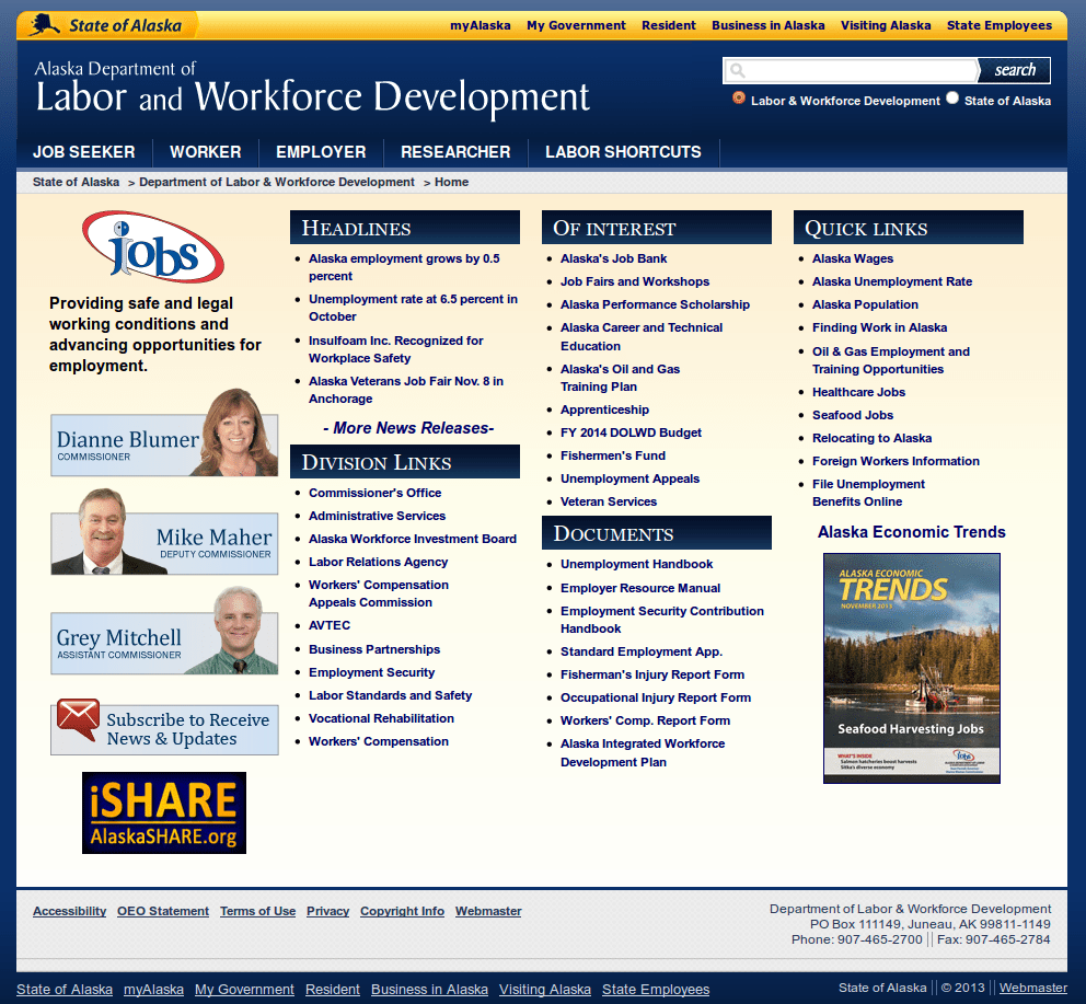 Alaska SWA Job Order PERM Ads Immigration Advertising