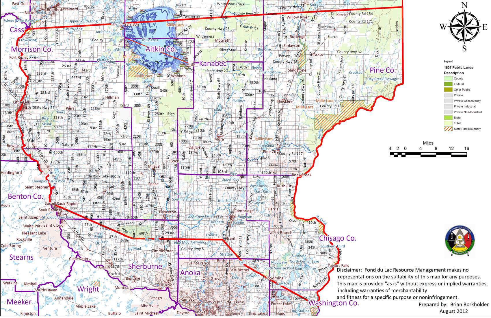 Mille Lacs Treaty and Relevant Events Time Line PreEuropean America PERM