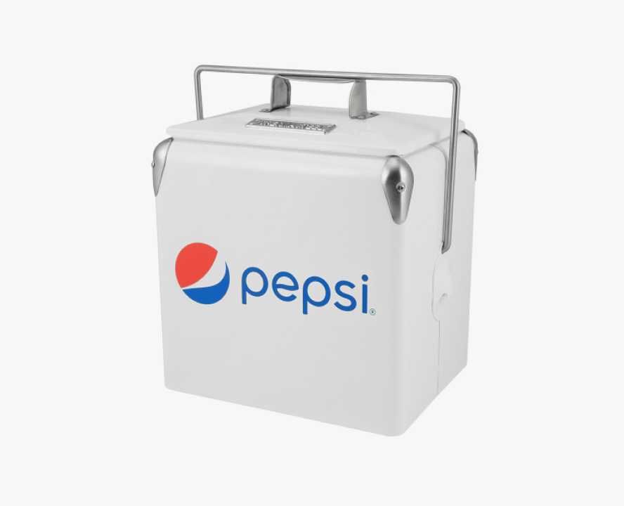 Pepsi 14Quart Small Portable Cooler Permasteel