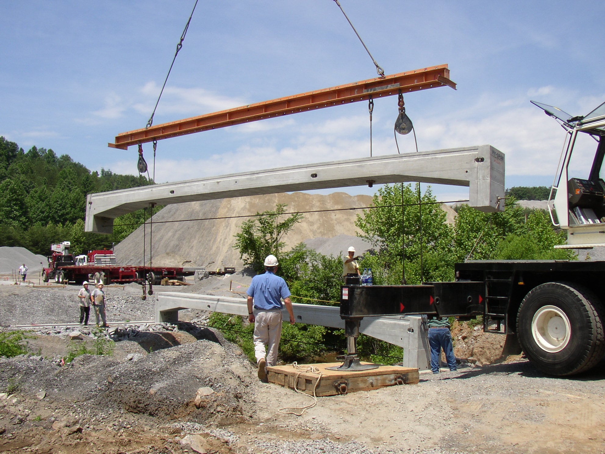 Boxley Materials Bridge Uses the HySpan Bridge System Permatile