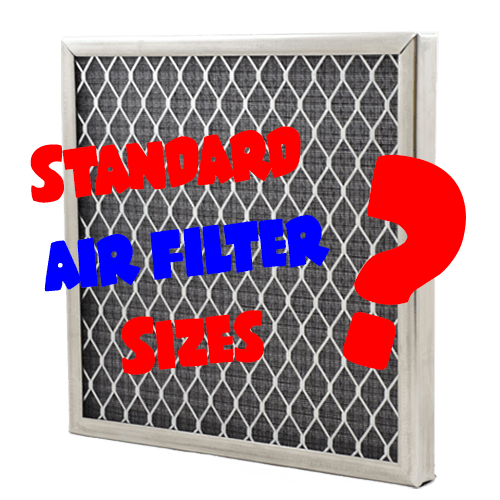 What are standard air filter sizes?