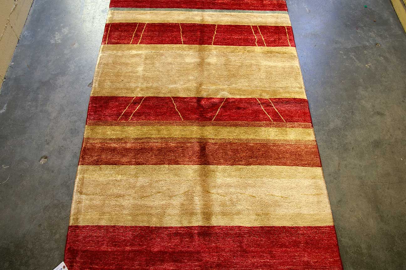 Afghan Modernist Gabbeh 5×7 Golden Age Oriental Rug Importers