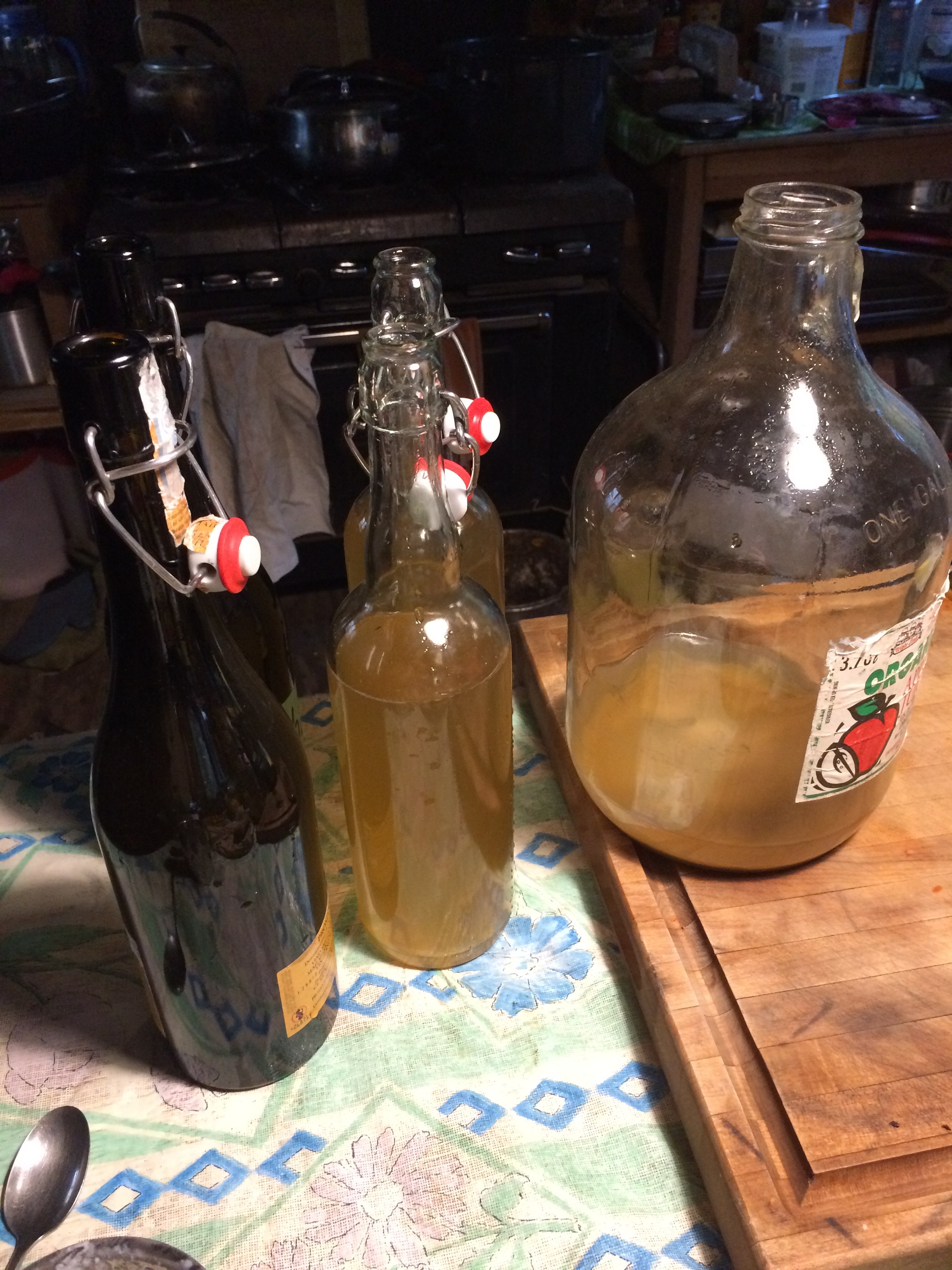 Tesguino Corn beer, Originally made from pressed corn stalks